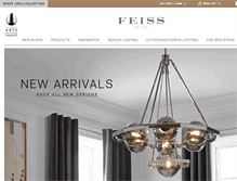 Tablet Screenshot of feiss.com